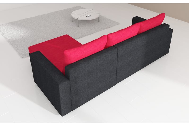 SANTAMERA Bäddsoffa med Divan Grå/Vit - Möbler - Vardagsrum - Bäddsoffor
