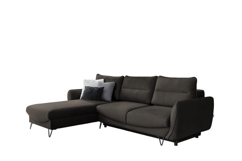 SAROSH Bäddsoffa m. Divan Förvaring Brun - Möbler - Vardagsrum - Bäddsoffor