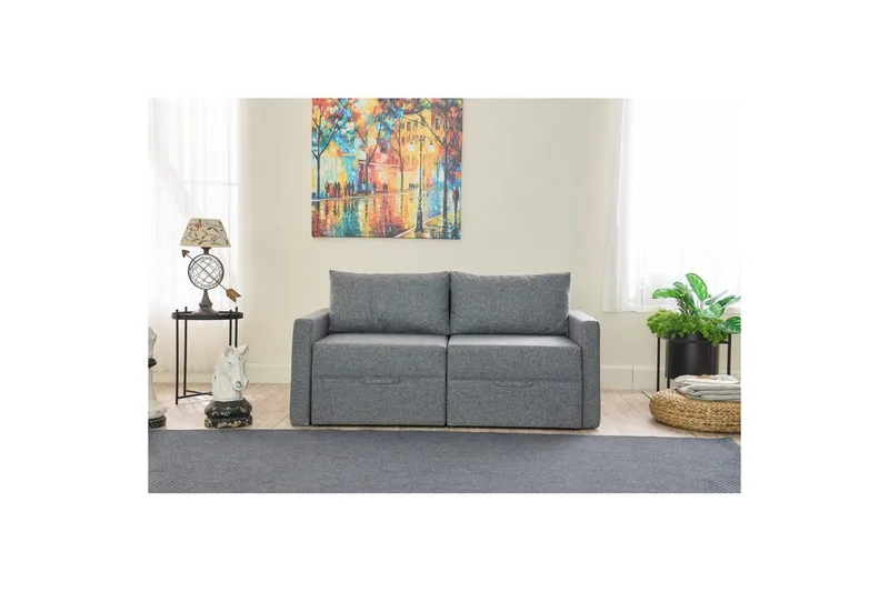 Savra Bäddsoffa 2-sits - Grå - Möbler - Vardagsrum - Bäddsoffor