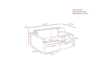 Savra Bäddsoffa 2-sits - Grå - Möbler - Vardagsrum - Bäddsoffor