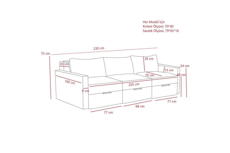 Savra Bäddsoffa 3-sits - Cream - Möbler - Vardagsrum - Bäddsoffor