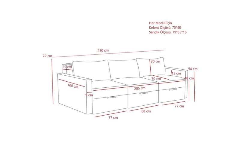 Savra Bäddsoffa 3-sits - Grå - Möbler - Vardagsrum - Bäddsoffor