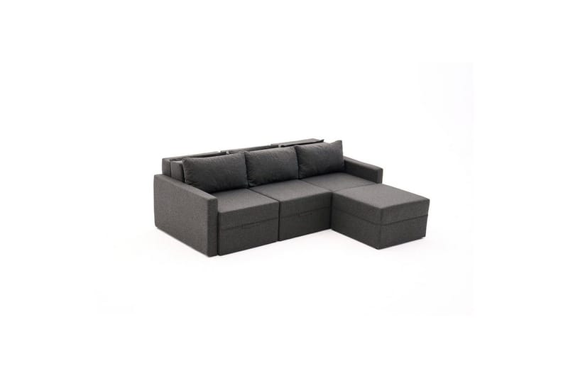 Savra Bäddsoffa med Divan 3-sits - Antracit - Möbler - Vardagsrum - Bäddsoffor - Hörnbäddsoffa