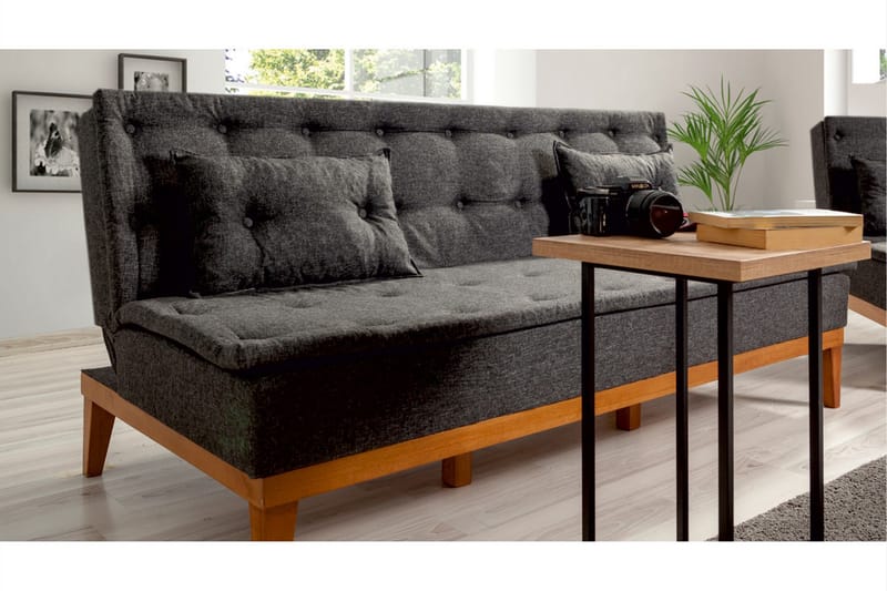 SCOZZARI 3-sits Bäddsoffa Grå - Möbler - Vardagsrum - Bäddsoffor