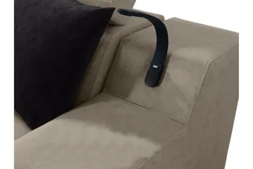 Seginus Hörnbäddsoffa 4-sits 210x127 - Rosa - Möbler - Vardagsrum - Bäddsoffor - Hörnbäddsoffa
