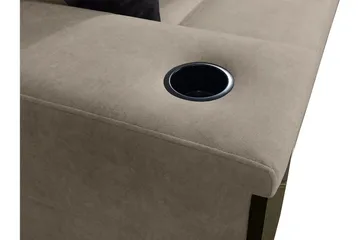 Seginus Hörnbäddsoffa 4-sits 210x127 - Rosa - Möbler - Vardagsrum - Bäddsoffor - Hörnbäddsoffa