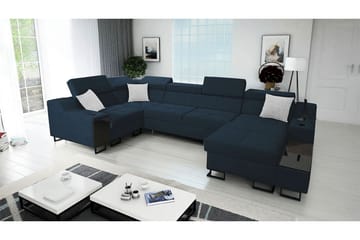 Seginus Hörnbäddsoffa m. Divan 5-sits 268x127 - Blå - Möbler - Vardagsrum - Bäddsoffor - Hörnbäddsoffa