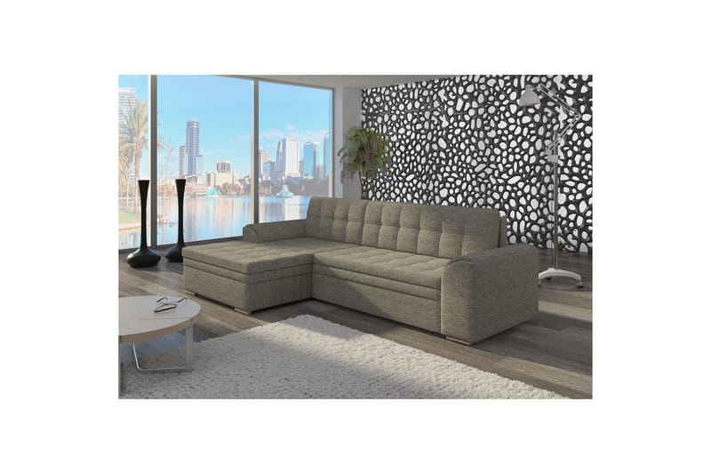 Sektion Eltap Conforti 275x165x78 cm - Berlin 01, Grå, Vänster - Möbler - Vardagsrum - Bäddsoffor
