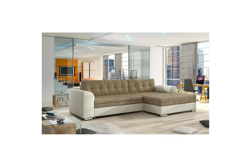 Sektion Eltap Conforti 275x165x78 cm, Berlin 03, Soft 33, Beige, Höger