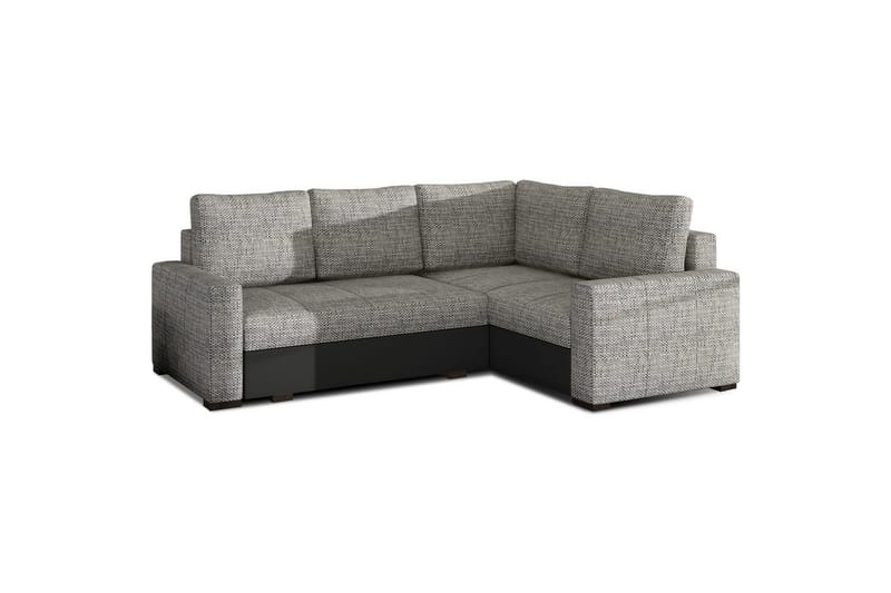 Sektion Eltap Corona 235x162x90 cm - Berlin 01, Soft 11, Grå, Svart, Höger - Möbler - Vardagsrum - Bäddsoffor - Hörnbäddsoffa