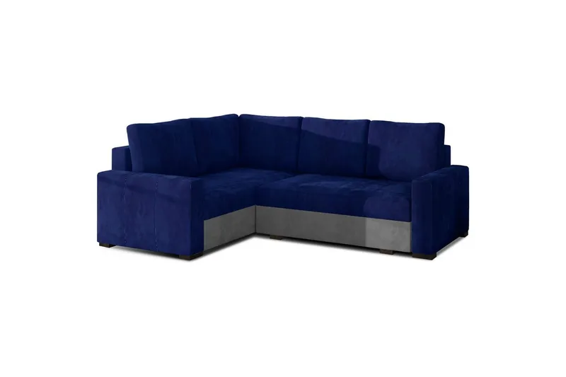 Sektion Eltap Corona 235x162x90 cm, Kronos 09, Paros 05, Mörkblå, Ljusgrå, Vänster