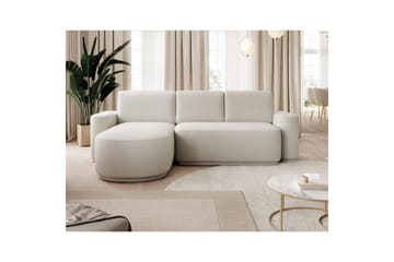 Sektionssoffa Eltap Aurumm 285x92x180 cm - Amore 01, Vit, Vänster - Möbler - Vardagsrum - Bäddsoffor