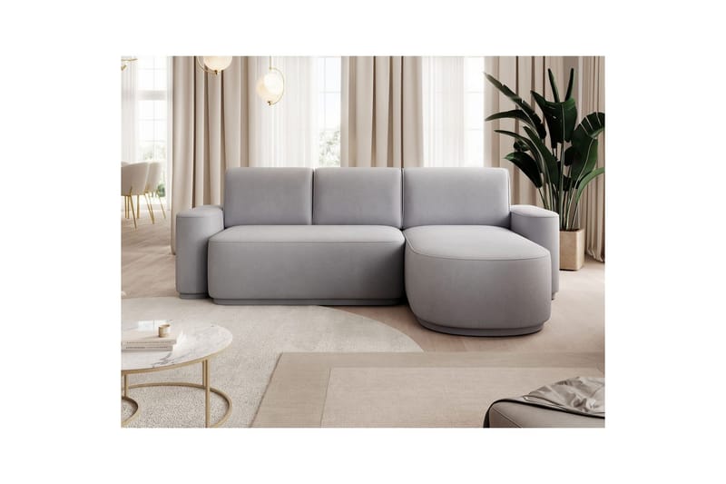 Sektionssoffa Eltap Aurumm 285x92x180 cm - Amore 03, Ljusgrå, Höger - Möbler - Vardagsrum - Bäddsoffor