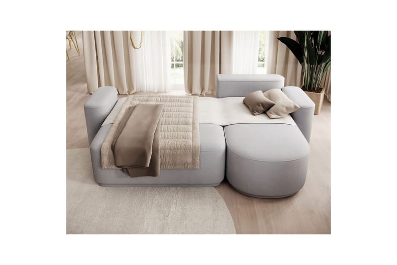 Sektionssoffa Eltap Aurumm 285x92x180 cm - Amore 03, Ljusgrå, Höger - Möbler - Vardagsrum - Bäddsoffor