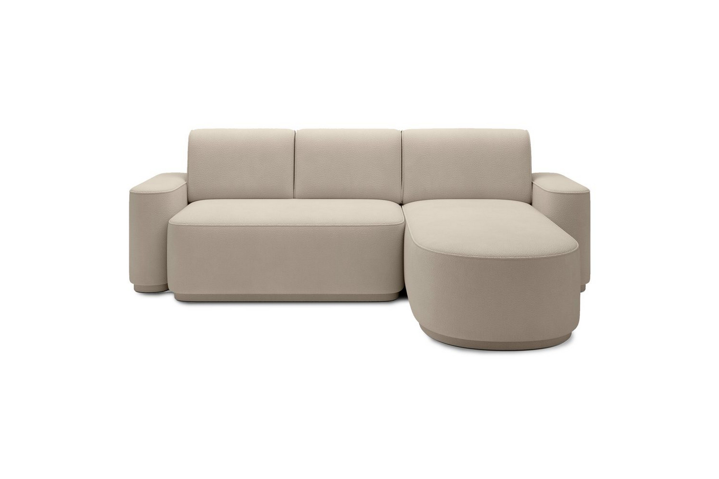 sektionssoffa eltap aurumm 285x92x180 cm - amore 18, beige, höger