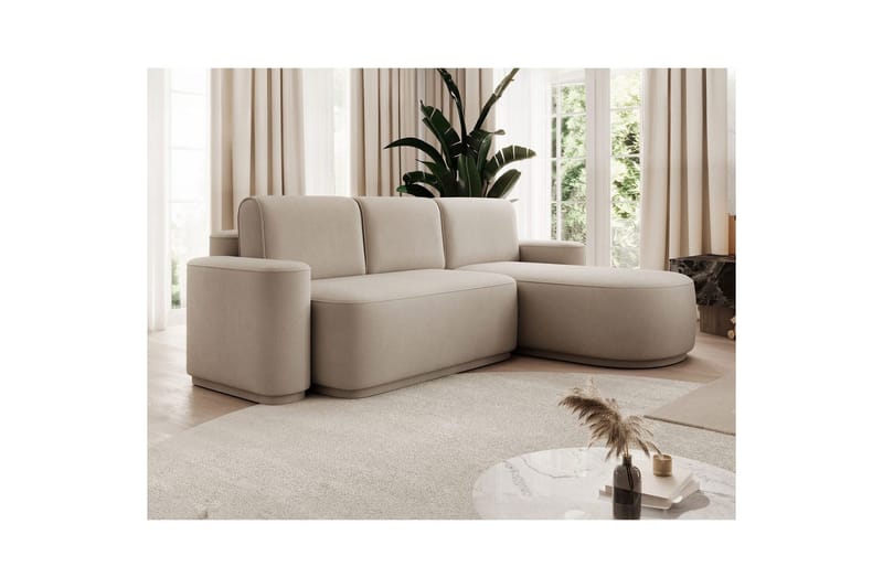 Sektionssoffa Eltap Aurumm 285x92x180 cm - Amore 18, Beige, Höger - Möbler - Vardagsrum - Bäddsoffor