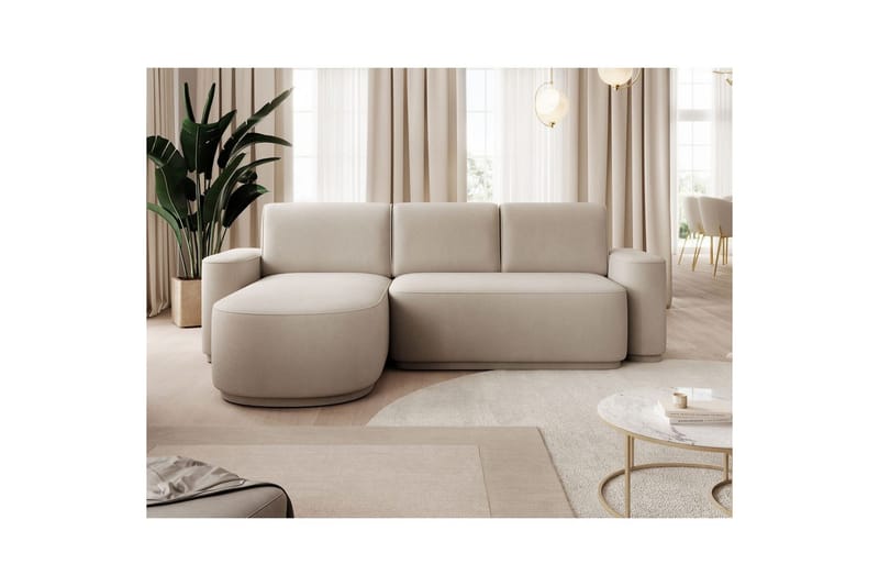 Sektionssoffa Eltap Aurumm 285x92x180 cm - Amore 18, Beige, Vänster - Möbler - Vardagsrum - Bäddsoffor