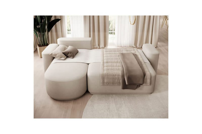 Sektionssoffa Eltap Aurumm 285x92x180 cm - Amore 18, Beige, Vänster - Möbler - Vardagsrum - Bäddsoffor