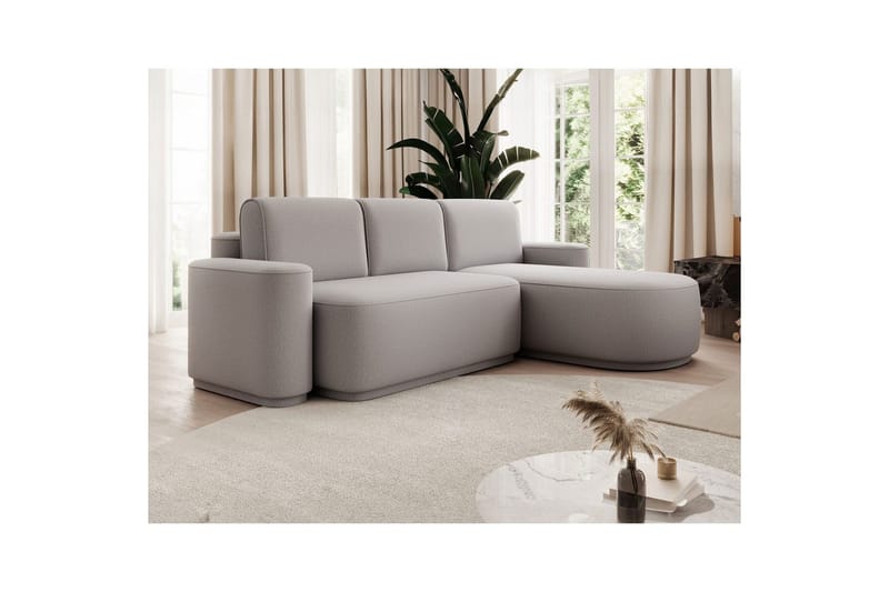 Sektionssoffa Eltap Aurumm 285x92x180 cm - Enjoy 04, Grå, Höger - Möbler - Vardagsrum - Bäddsoffor