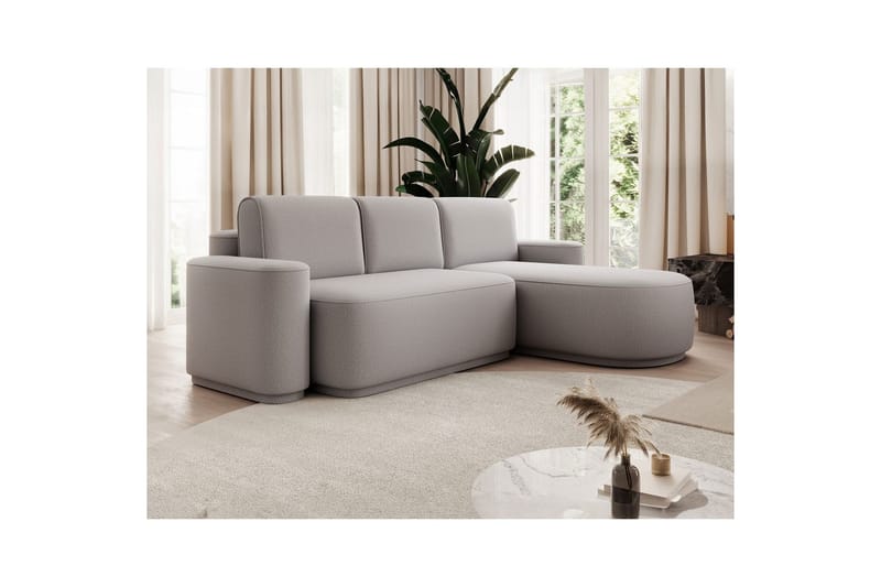 Sektionssoffa Eltap Aurumm 285x92x180 cm - Enjoy 04, Grå, Höger - Möbler - Vardagsrum - Bäddsoffor