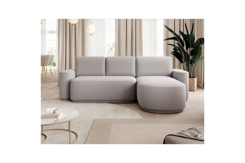 Sektionssoffa Eltap Aurumm 285x92x180 cm - Enjoy 04, Grå, Höger - Möbler - Vardagsrum - Bäddsoffor
