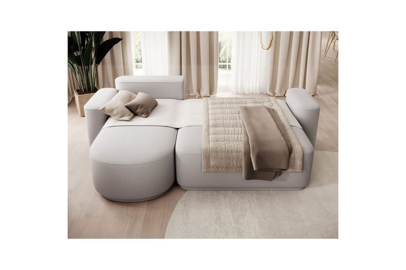 Sektionssoffa Eltap Aurumm 285x92x180 cm - Enjoy 04, Grå, Vänster - Möbler - Vardagsrum - Bäddsoffor