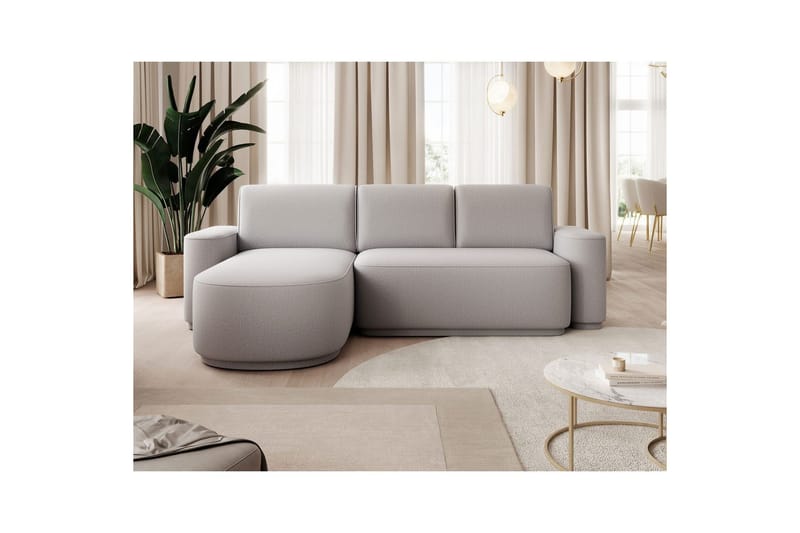 Sektionssoffa Eltap Aurumm 285x92x180 cm - Enjoy 04, Grå, Vänster - Möbler - Vardagsrum - Bäddsoffor