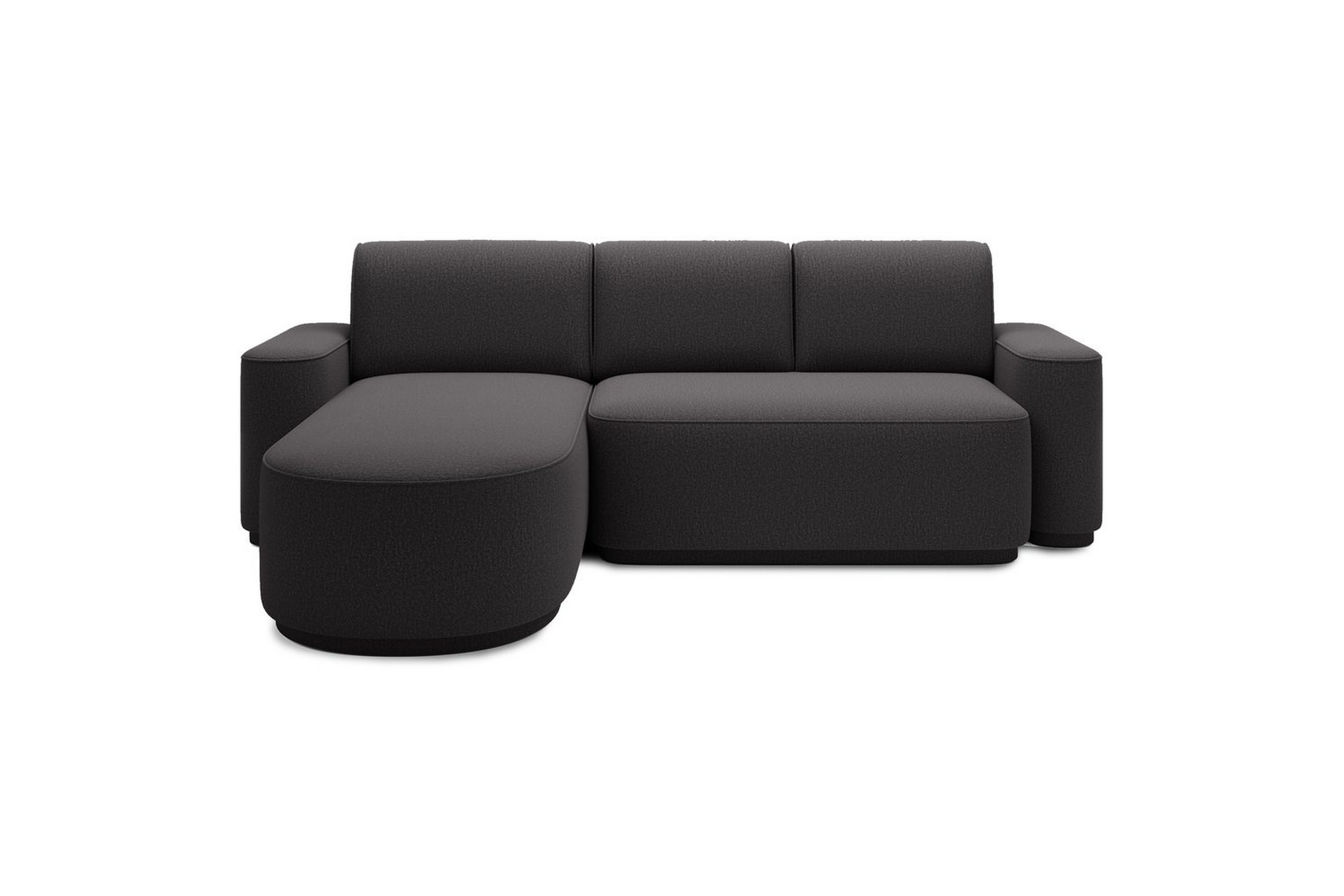 sektionssoffa eltap aurumm 285x92x180 cm - enjoy 05, mörkgrå, vänster