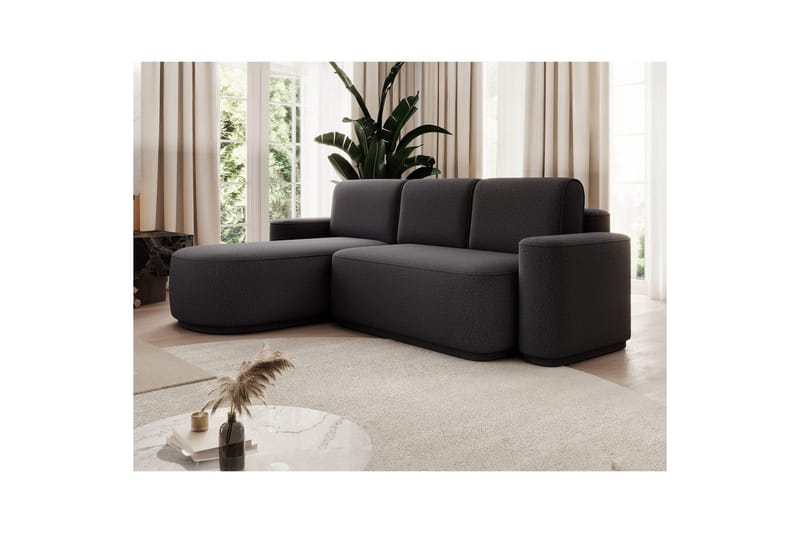 Sektionssoffa Eltap Aurumm 285x92x180 cm - Enjoy 05, Mörkgrå, Vänster - Möbler - Vardagsrum - Bäddsoffor