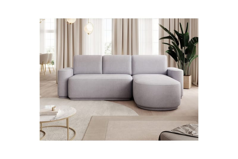 Sektionssoffa Eltap Aurumm 285x92x180 cm - Touch 03, Ljusgrå, Höger - Möbler - Vardagsrum - Bäddsoffor