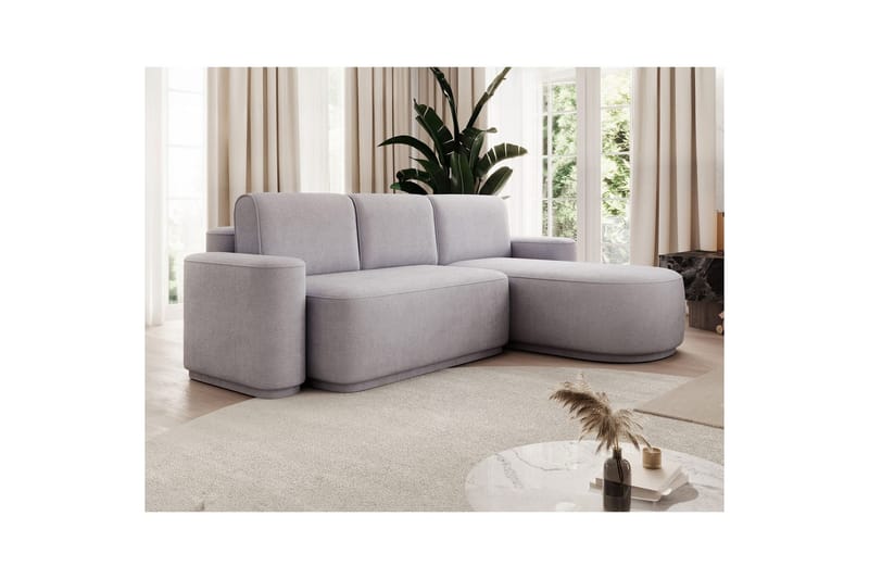 Sektionssoffa Eltap Aurumm 285x92x180 cm - Touch 03, Ljusgrå, Höger - Möbler - Vardagsrum - Bäddsoffor