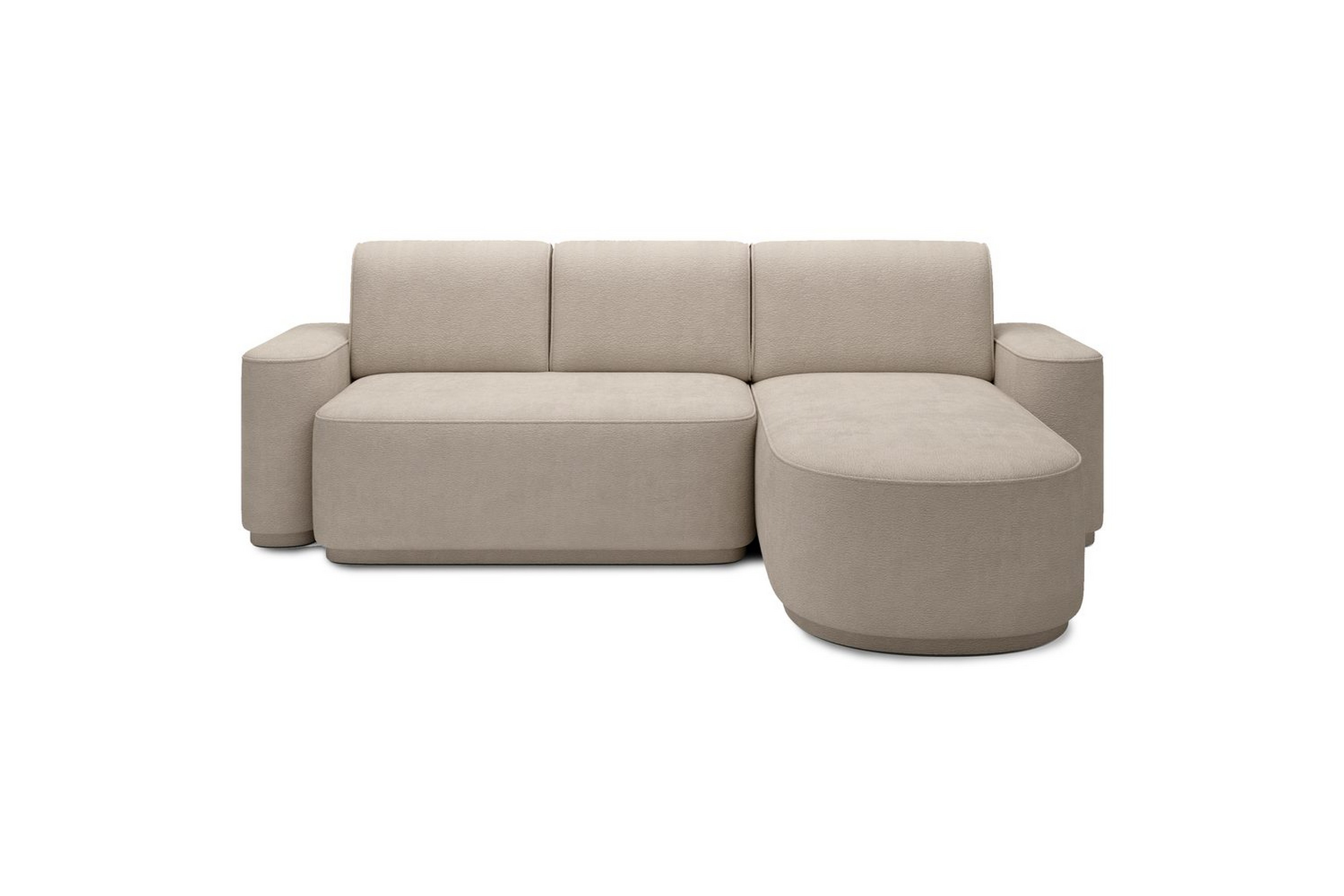 sektionssoffa eltap aurumm 285x92x180 cm - touch 18, beige, höger