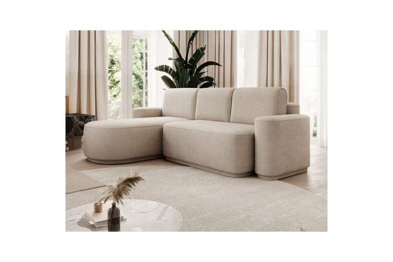 Sektionssoffa Eltap Aurumm 285x92x180 cm - Touch 18, Beige, Vänster - Möbler - Vardagsrum - Bäddsoffor