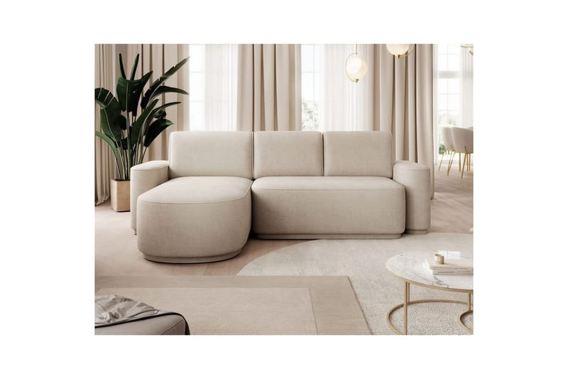 Sektionssoffa Eltap Aurumm 285x92x180 cm - Touch 18, Beige, Vänster - Möbler - Vardagsrum - Bäddsoffor