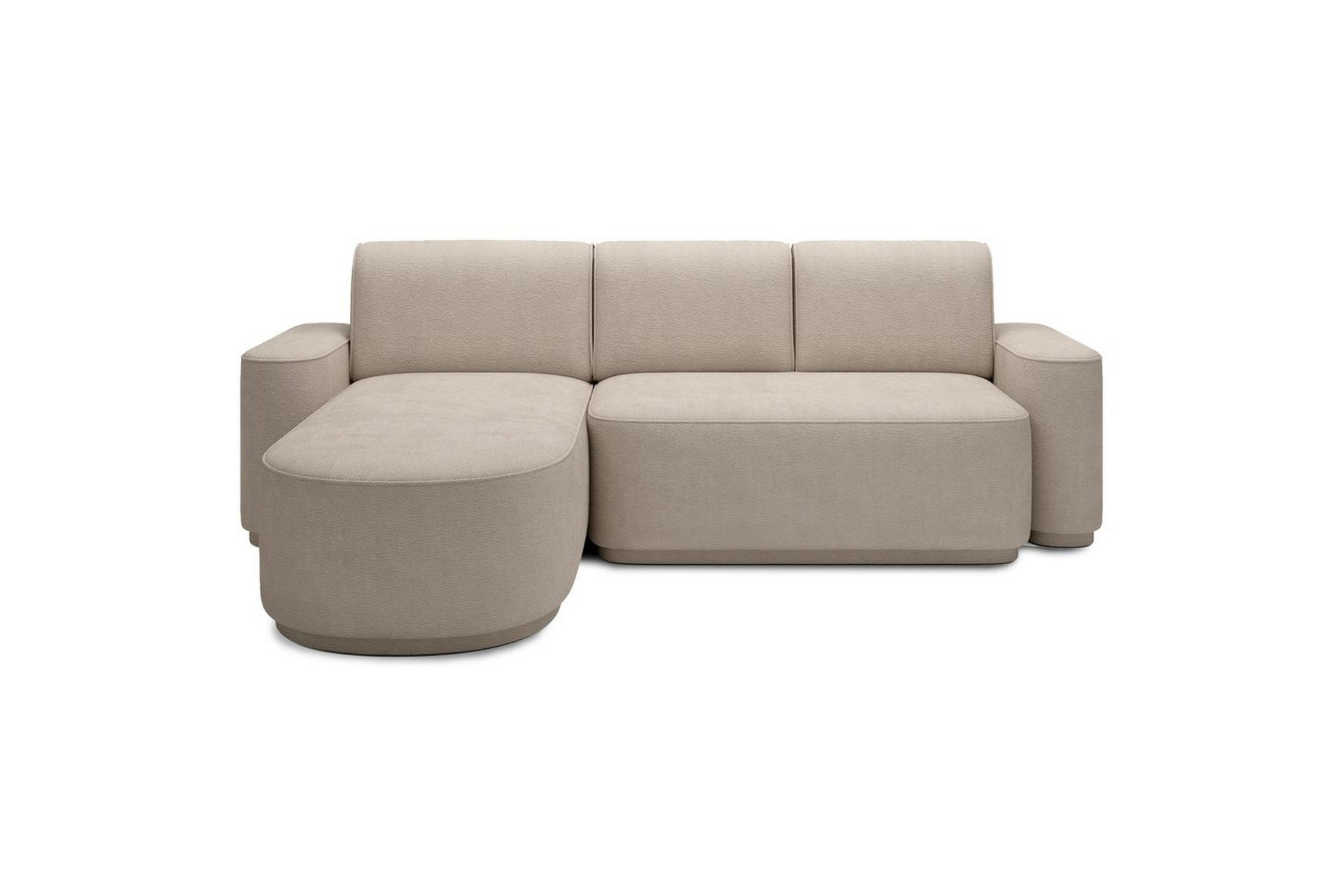sektionssoffa eltap aurumm 285x92x180 cm - touch 18, beige, vänster