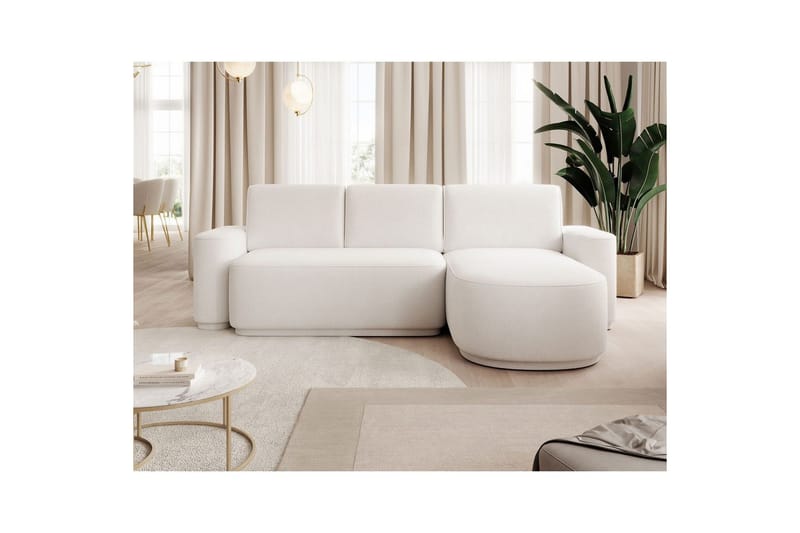 Sektionssoffa Eltap Aurumm 285x92x180 cm - Paolli 01 Vit, Höger - Möbler - Vardagsrum - Bäddsoffor