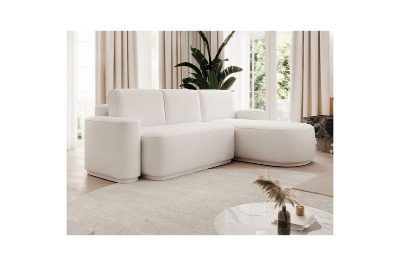 Sektionssoffa Eltap Aurumm 285x92x180 cm - Paolli 01 Vit, Höger - Möbler - Vardagsrum - Bäddsoffor