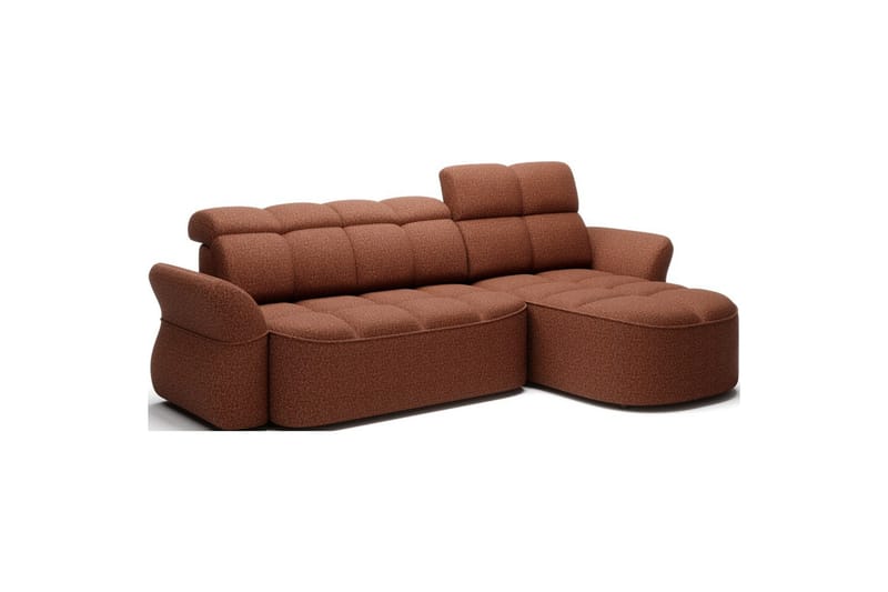 Sektionssoffa Eltap Beneth 301x115x185 cm - Breona 30, Orange, Höger - Möbler - Vardagsrum - Bäddsoffor