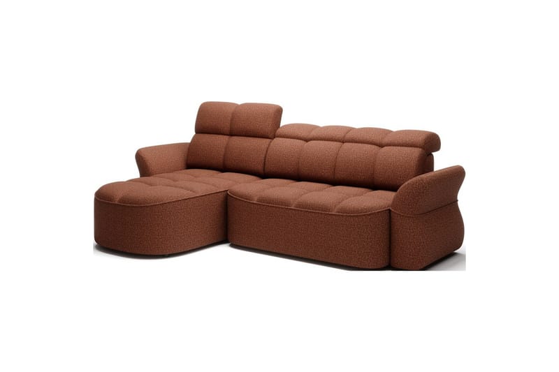 Sektionssoffa Eltap Beneth 301x115x185 cm - Breona 30, Orange, Vänster - Möbler - Vardagsrum - Bäddsoffor