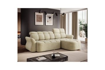 Sektionssoffa Eltap Beneth 301x115x185 cm - Monolith 04, Beige, Höger - Möbler - Vardagsrum - Bäddsoffor