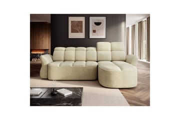 Sektionssoffa Eltap Beneth 301x115x185 cm - Monolith 04, Beige, Höger - Möbler - Vardagsrum - Bäddsoffor