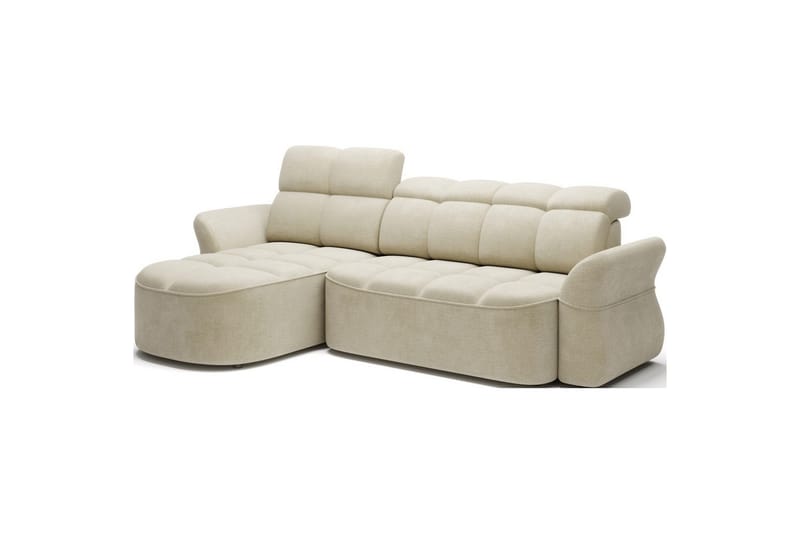 Sektionssoffa Eltap Beneth 301x115x185 cm - Monolith 04, Beige, Vänster - Möbler - Vardagsrum - Bäddsoffor