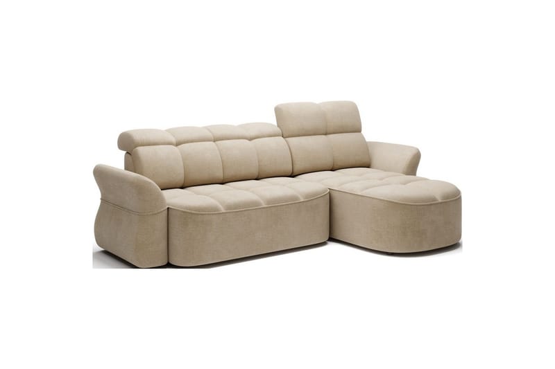 Sektionssoffa Eltap Beneth 301x115x185 cm - Nube 20, Beige, Höger - Möbler - Vardagsrum - Bäddsoffor