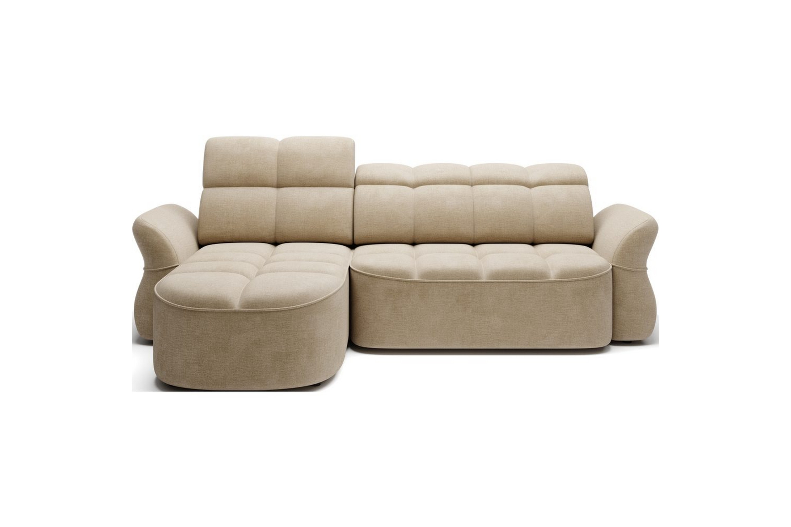 sektionssoffa eltap beneth 301x115x185 cm - nube 20, beige, vänster