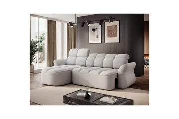 Sektionssoffa Eltap Beneth 301x115x185 cm - Space 03, Ljusgrå, Vänster - Möbler - Vardagsrum - Bäddsoffor