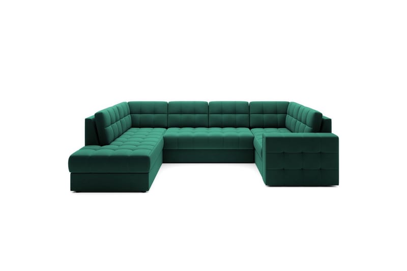 Sektionssoffa Eltap Blewett 299x198x82 cm - Lukso 35, Grön, Vänster - Möbler - Vardagsrum - Bäddsoffor - Hörnbäddsoffa