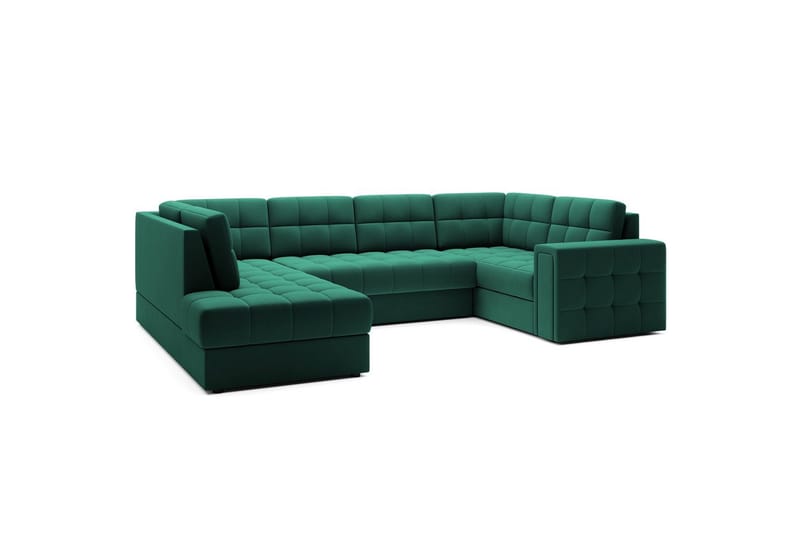 Sektionssoffa Eltap Blewett 299x198x82 cm - Lukso 35, Grön, Vänster - Möbler - Vardagsrum - Bäddsoffor - Hörnbäddsoffa
