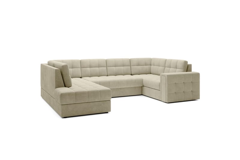 Sektionssoffa Eltap Blewett 299x198x82 cm - Monolith 04, Beige, Vänster - Möbler - Vardagsrum - Bäddsoffor - Hörnbäddsoffa