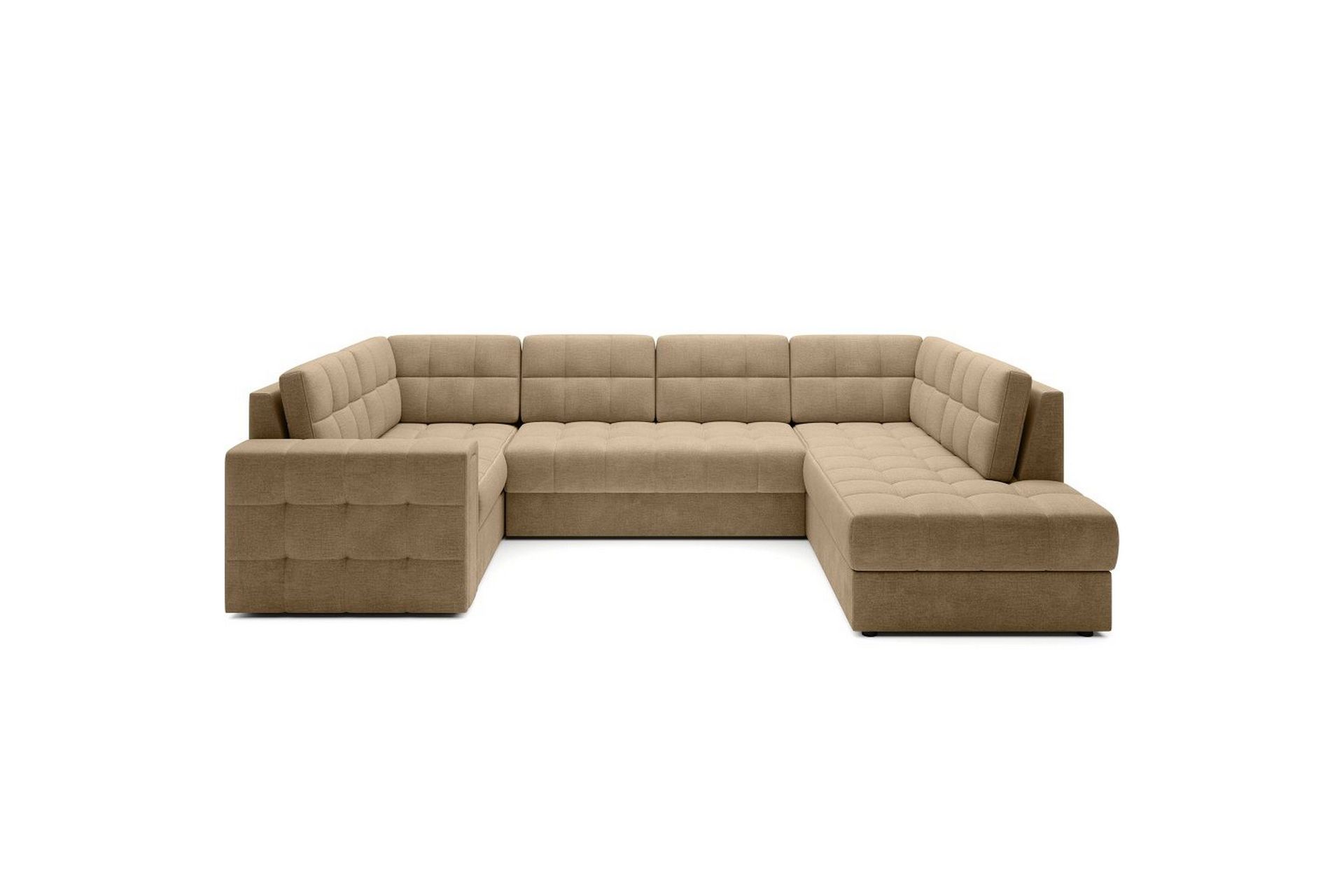 Sektionssoffa Eltap Blewett 299x198x82 cm - Monolith 09, M&ouml;rkbeige, H&ouml;ger