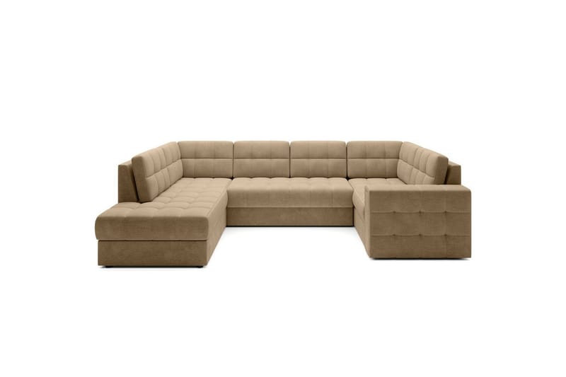 Sektionssoffa Eltap Blewett 299x198x82 cm - Monolith 09, Mörkbeige, Vänster - Möbler - Vardagsrum - Bäddsoffor - Hörnbäddsoffa